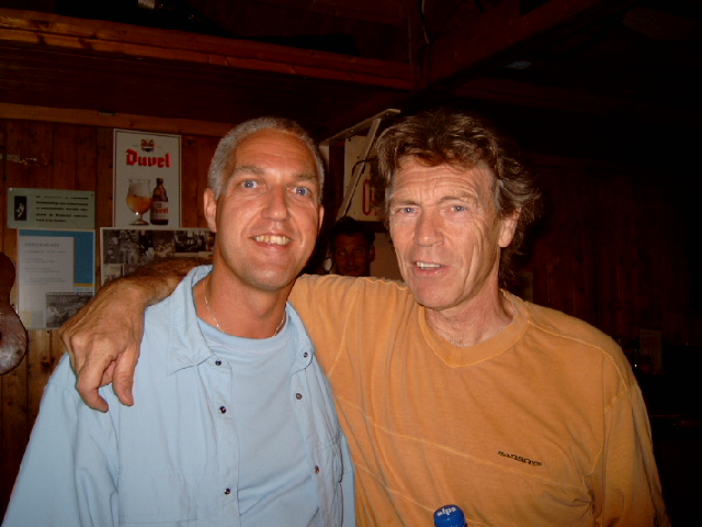 Rinus Gerritsen with Casper Roos at Pier 32 jamsession August 5, 2004